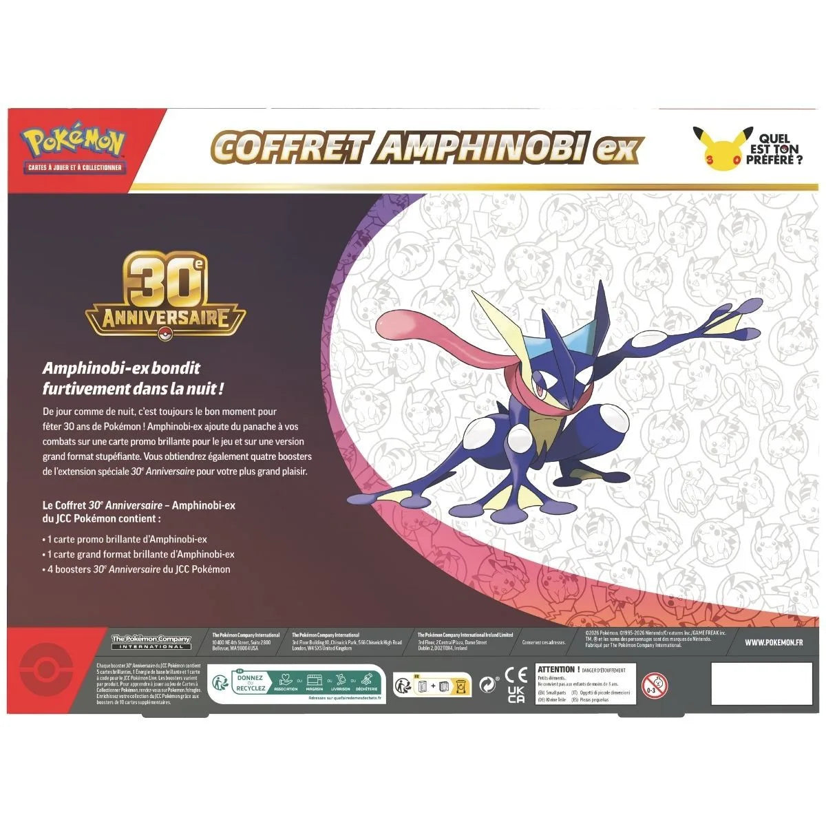 30e Anniversaire - Coffret Amphinobi-ex - FR
